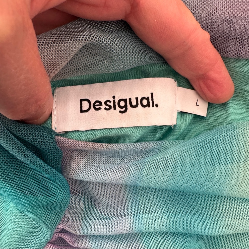 Desigual Multicolor Gradient Tulle Sleeveless Top… - image 2